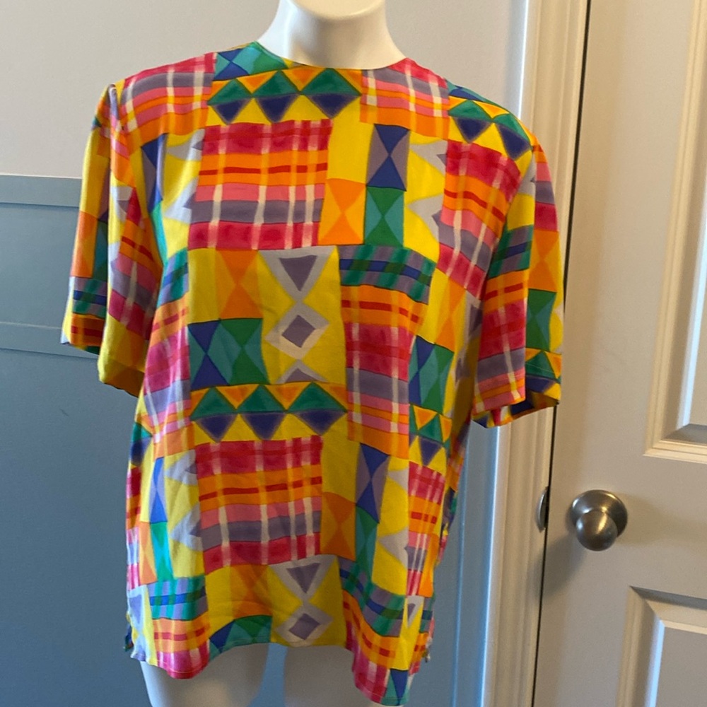 Vintage 100% silk blouse